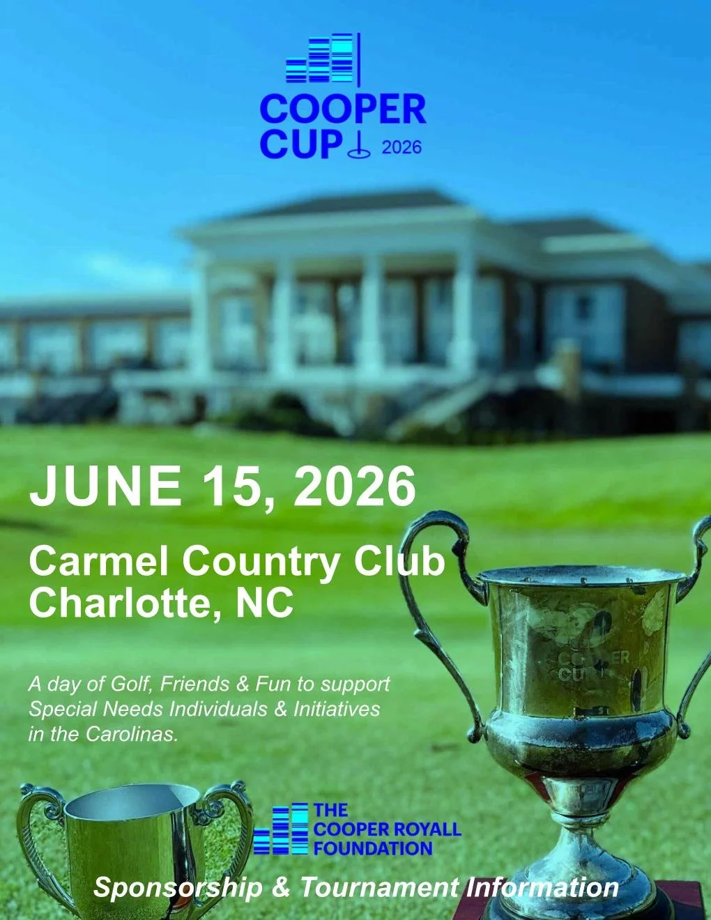 Cooper Cup Charity Golf Tournament charity golf event at Carmel Country Club, Charlotte, NC supporting The Cooper Royall Foundation