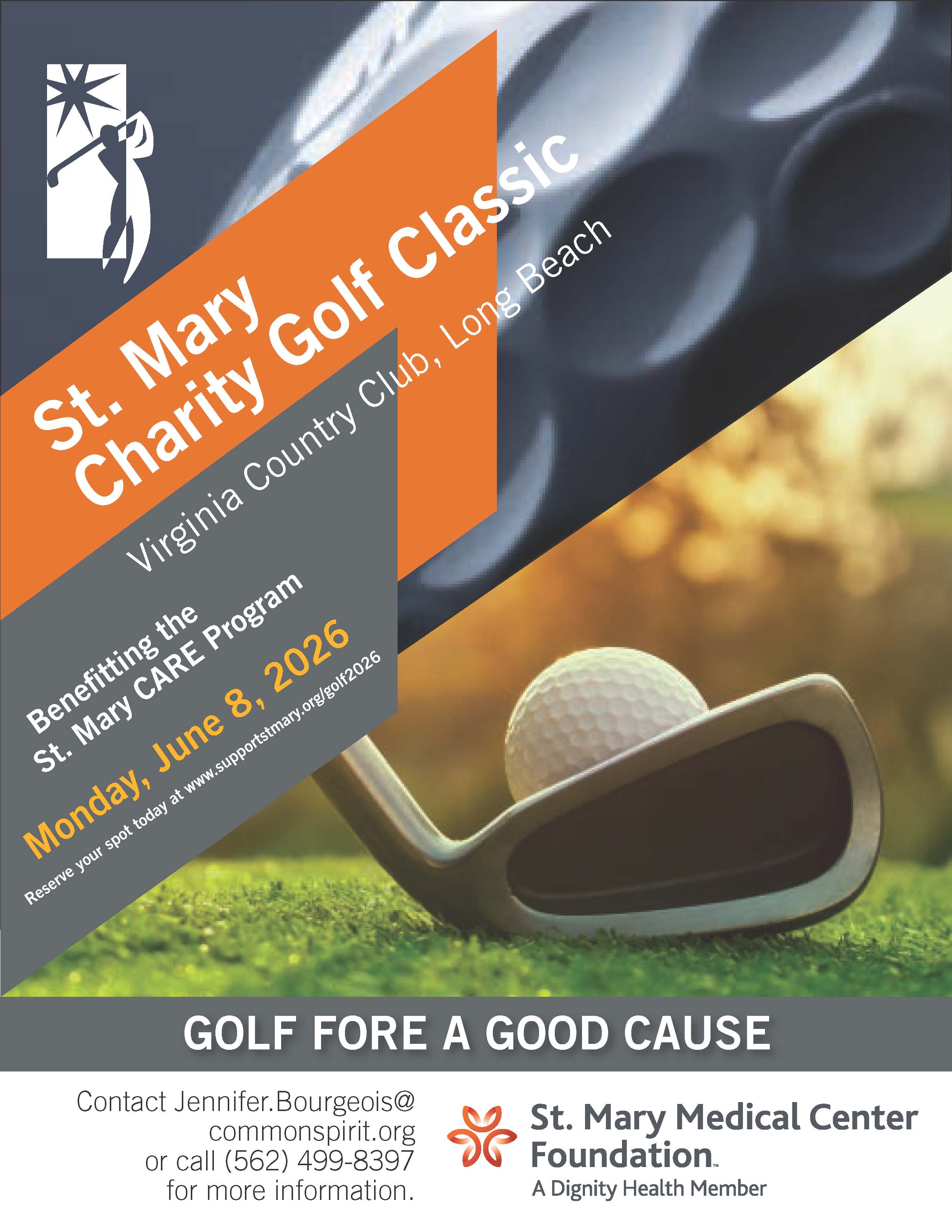 St. Mary Charity Golf Classic charity golf event at Virginia Country Club, Long Beach, CA supporting St. Mary Medical Center Foundation